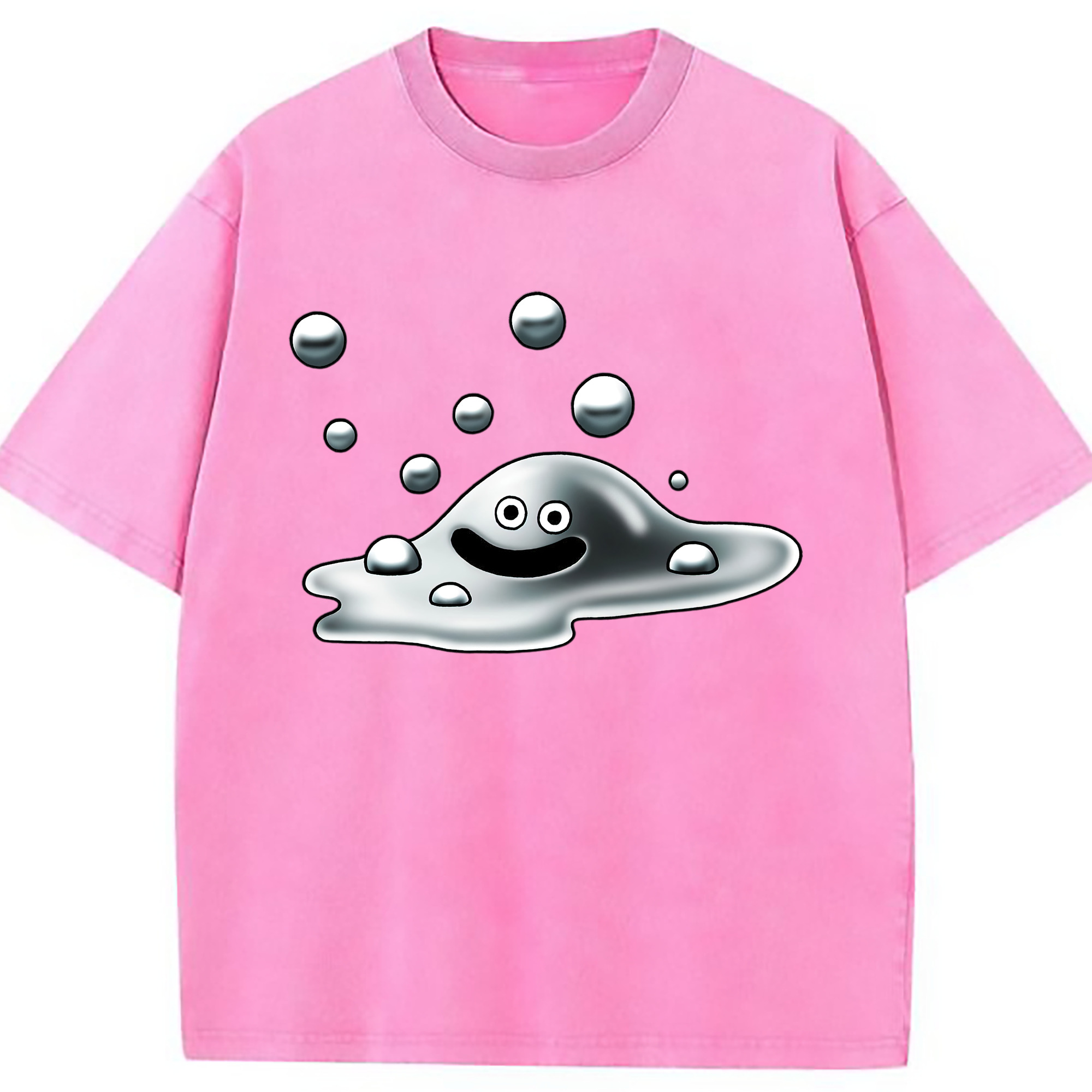 （画像用） ドラゴンクエスト Doragon Kuesuto Dragon Quest 綿100% ヴィンテージ風 半袖Tシャツ（フロントプリント）